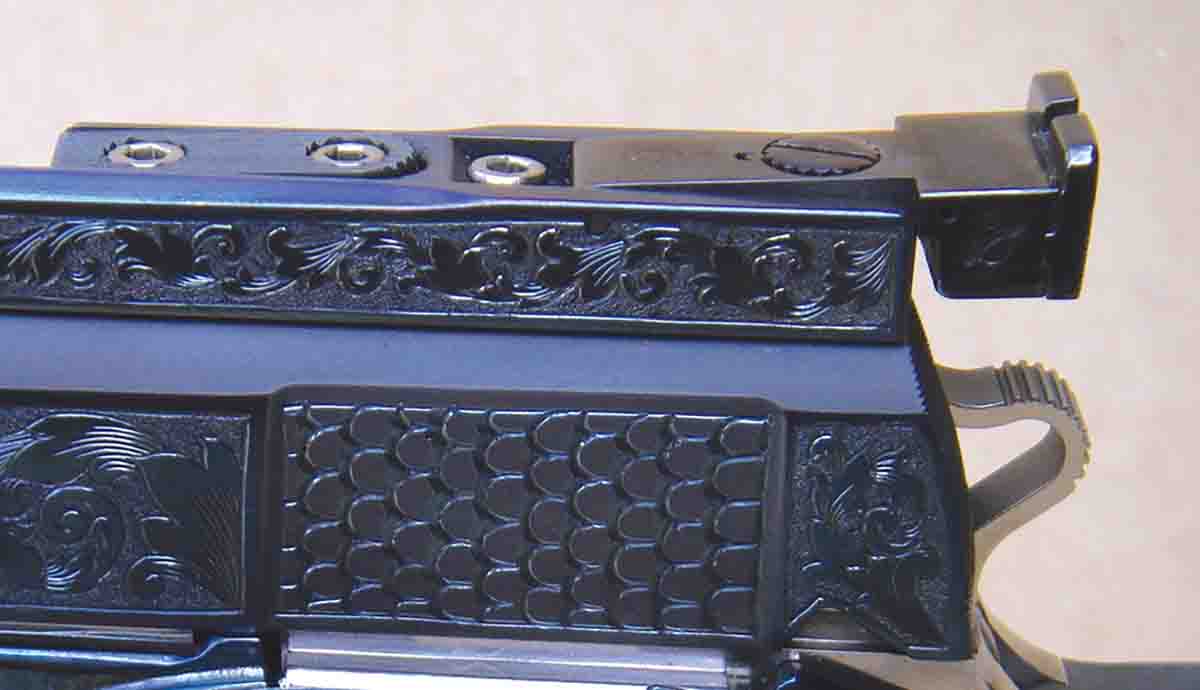 A Tuner sight rib was added to accommodate a fully adjustable rear sight with a shadow-free sight picture.